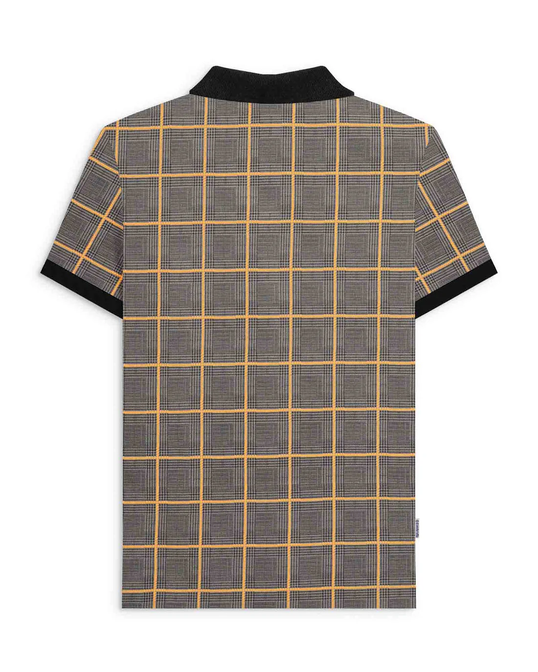 Lambretta Prince Of Wales Check Polo Steel Grey - 112 - Image 6