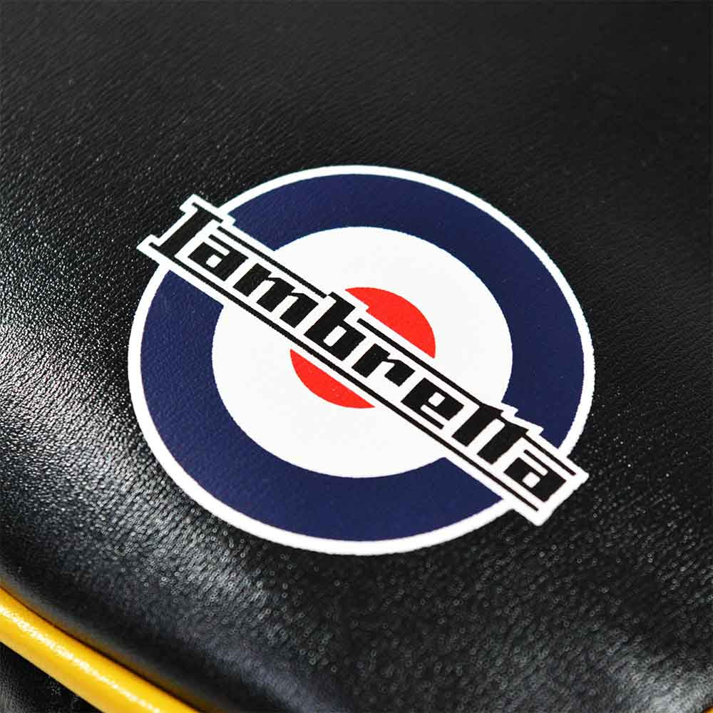Lambretta Retro Flight Bag Black / Mustard - 1005 - Image 4