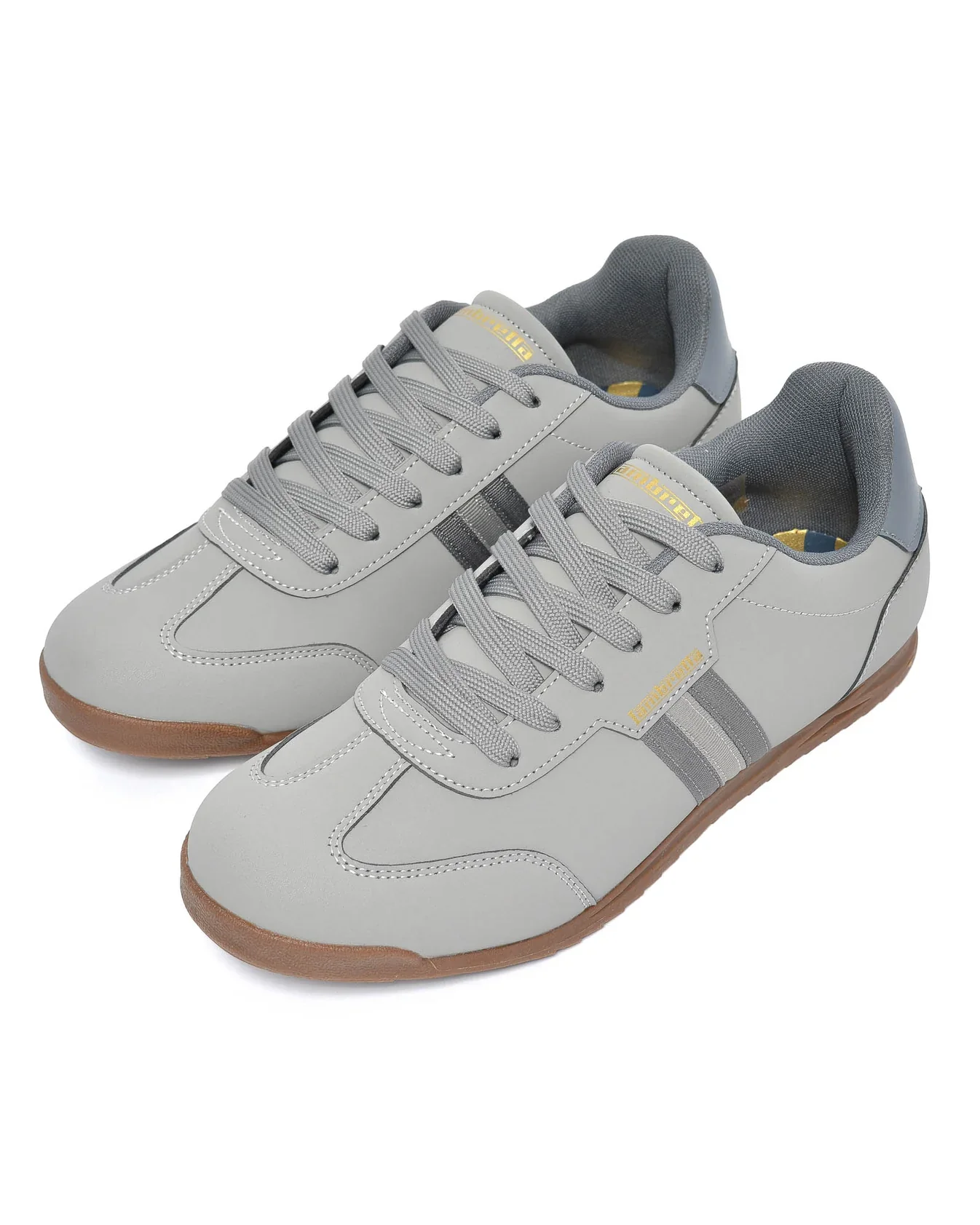 Lambretta Retro Style Tackle Trainers Charcoal/Grey - 1518