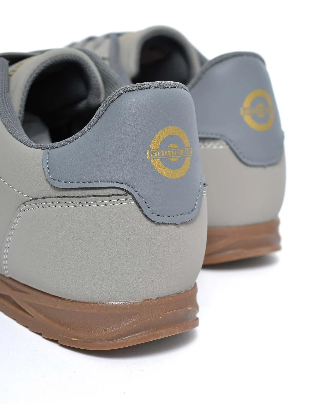 Lambretta Retro Style Tackle Trainers Charcoal/Grey - 1518 - Image 4