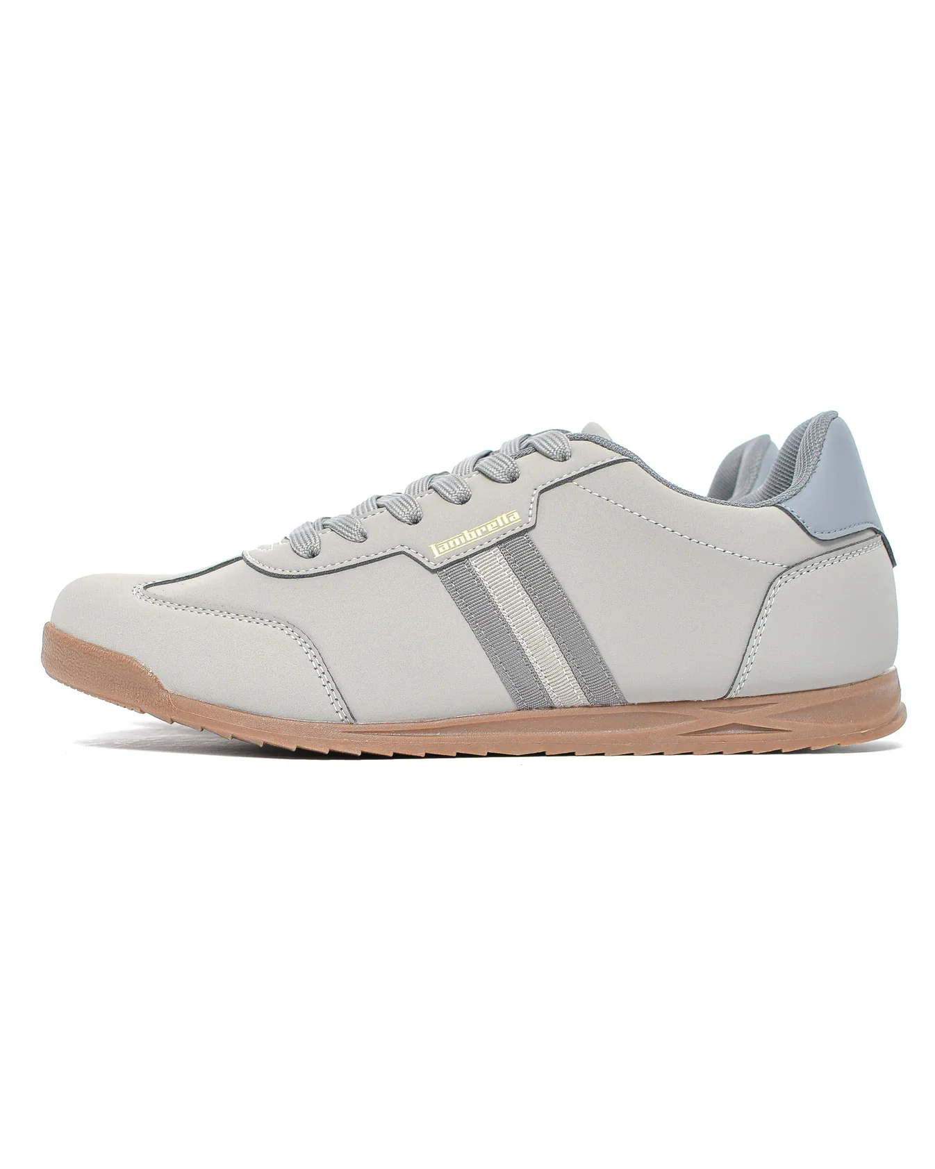 Lambretta Retro Style Tackle Trainers Charcoal/Grey - 1518 - Image 7