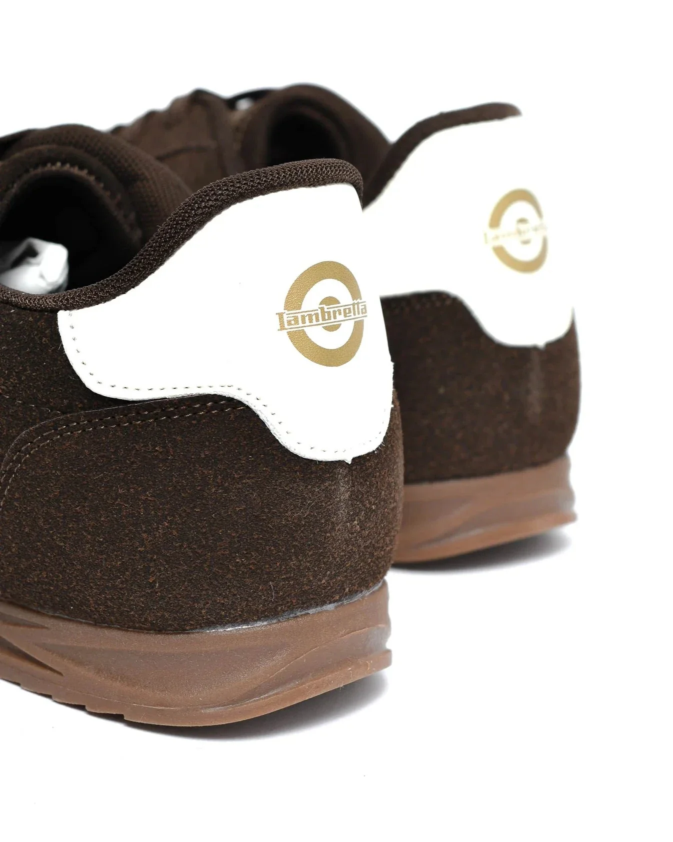 Lambretta Retro Style Tackle Trainers Chocolate/Cream - 1522 - Image 5