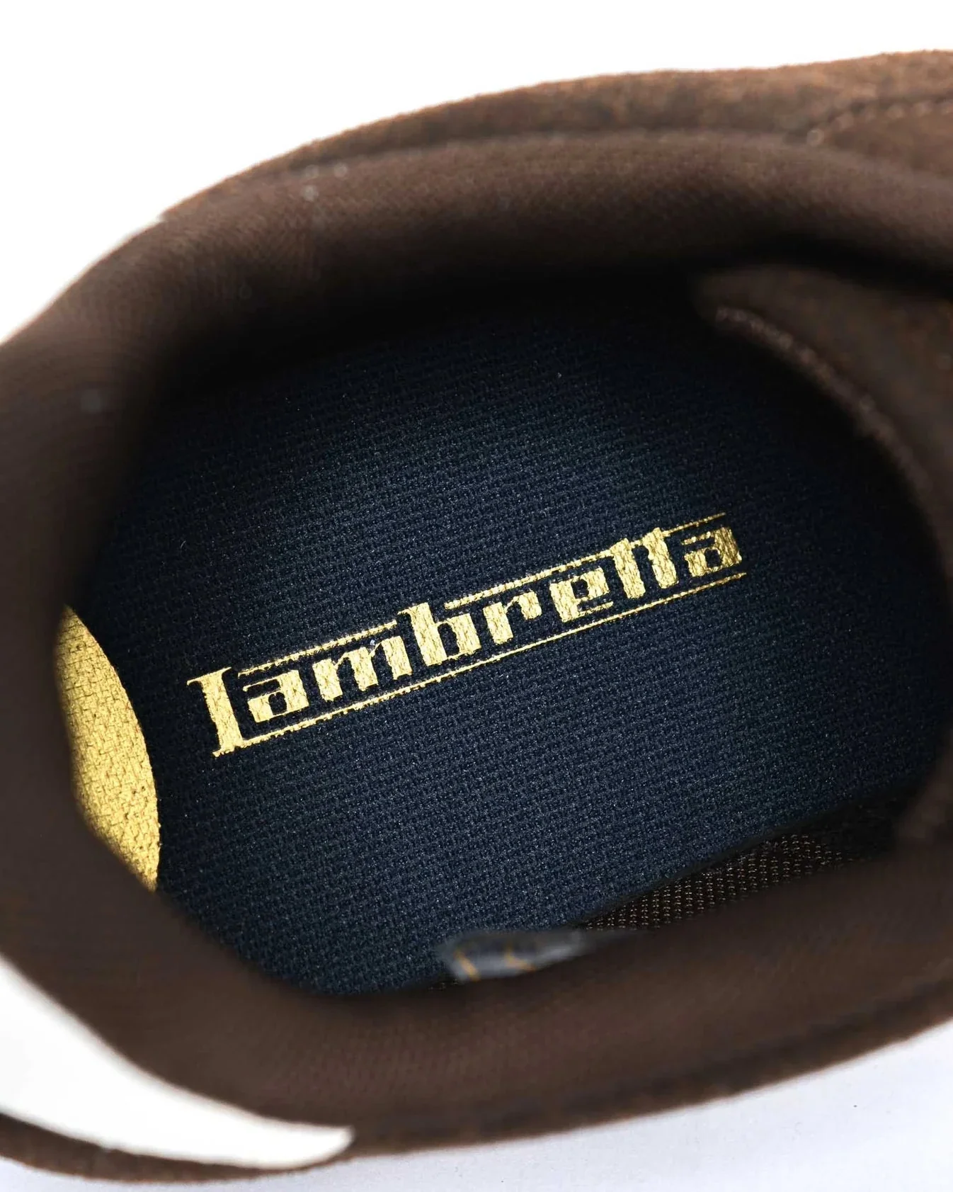 Lambretta Retro Style Tackle Trainers Chocolate/Cream - 1522 - Image 7