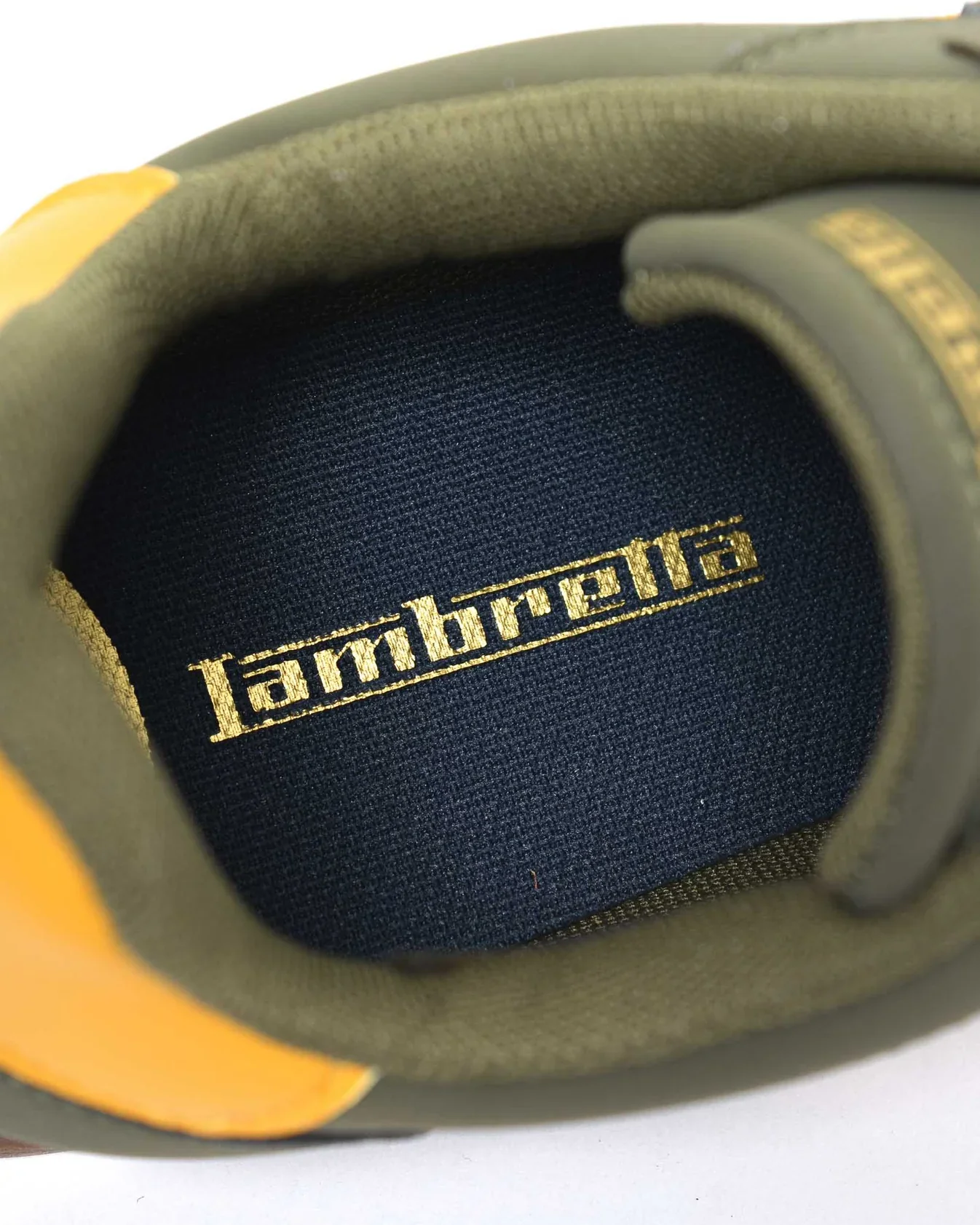 Lambretta Retro Style Tackle Trainers Khaki/Gold - 1523 - Image 6