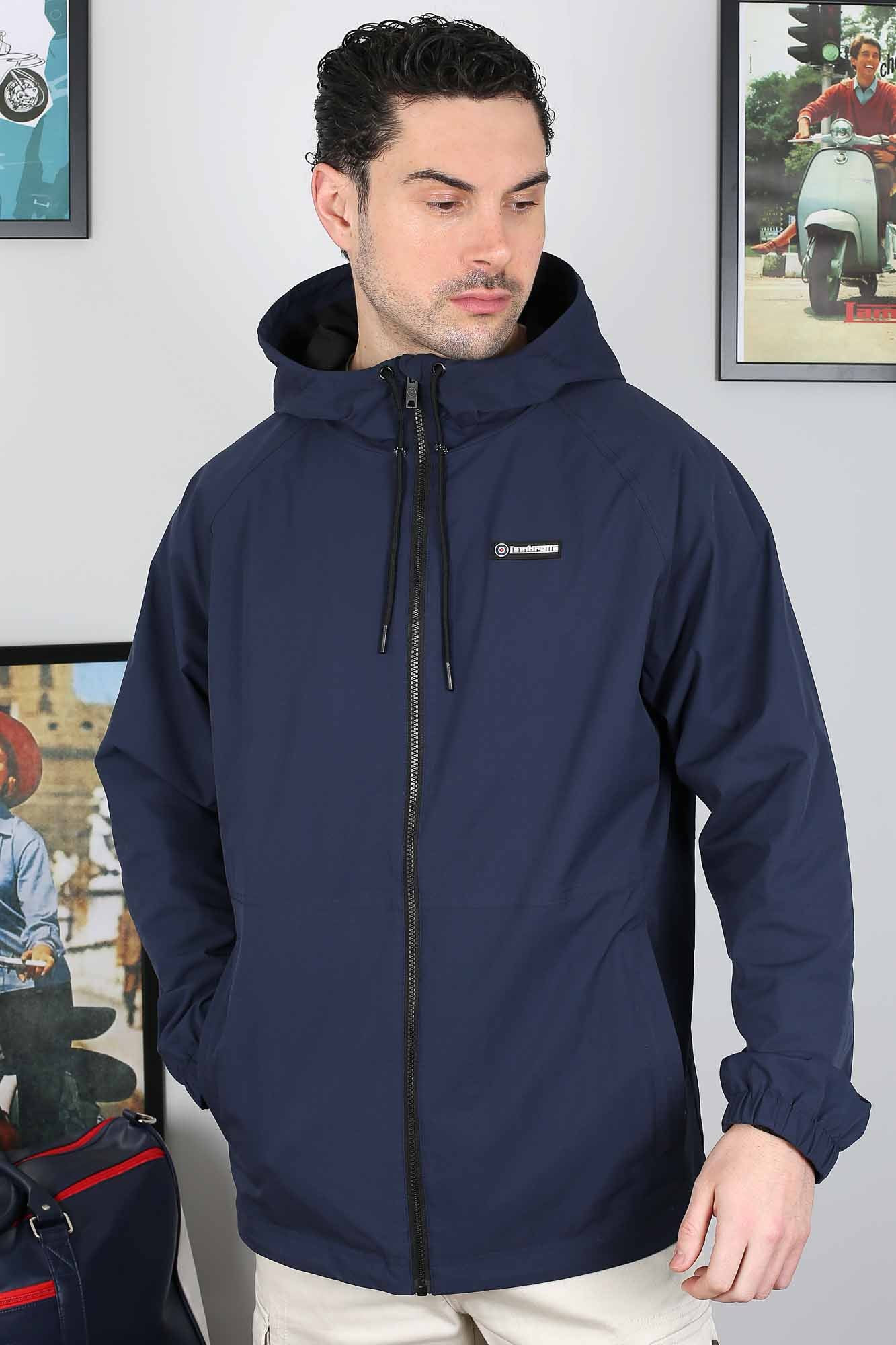 Lambretta Ripstop Hooded Jacket Navy - 618