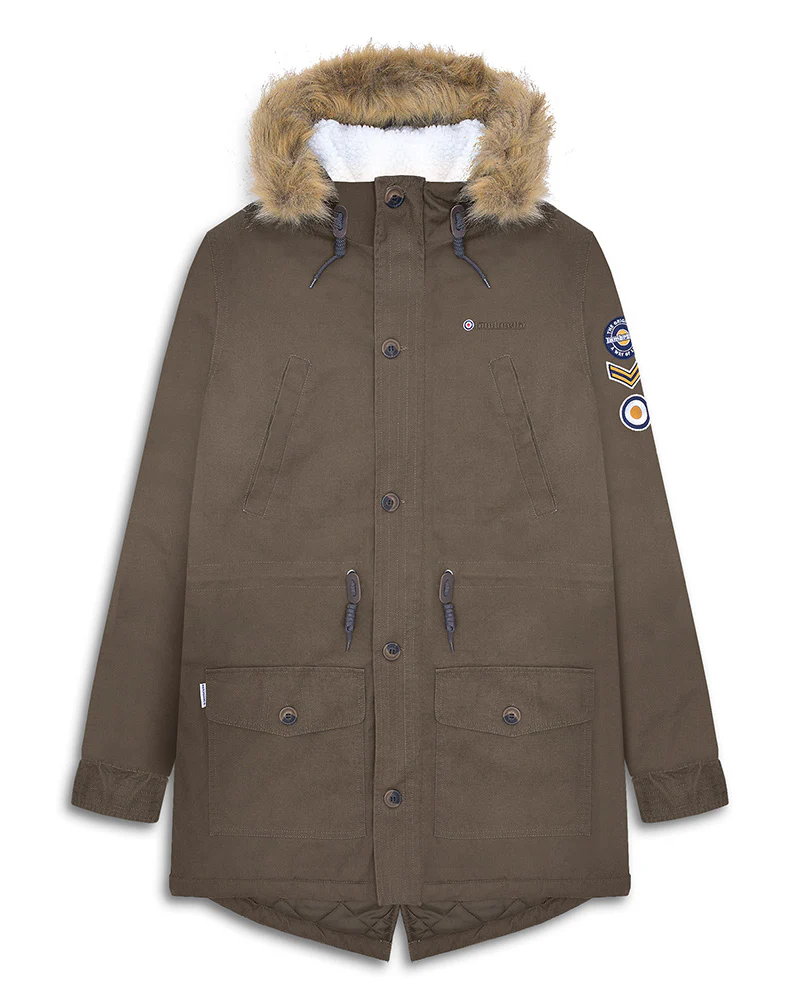 Lambretta Sherpa Lined Parka Khaki - 685