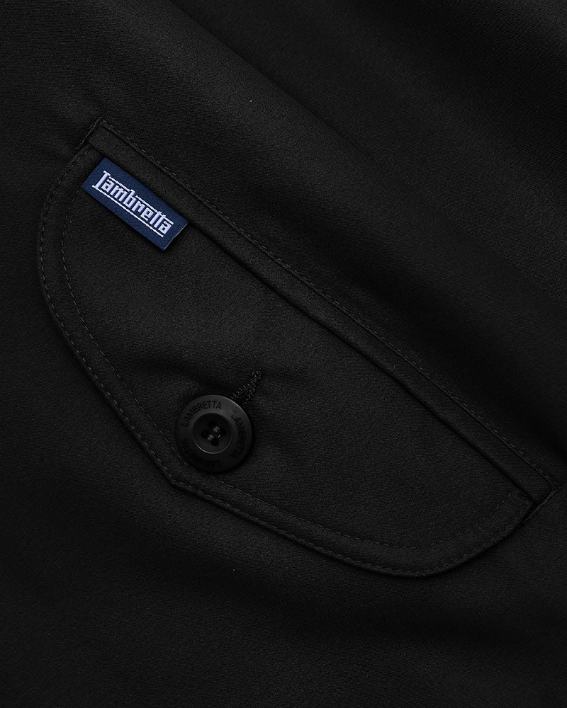 Lambretta Shower Resistant Harrington Jacket Black - 654 - Image 5