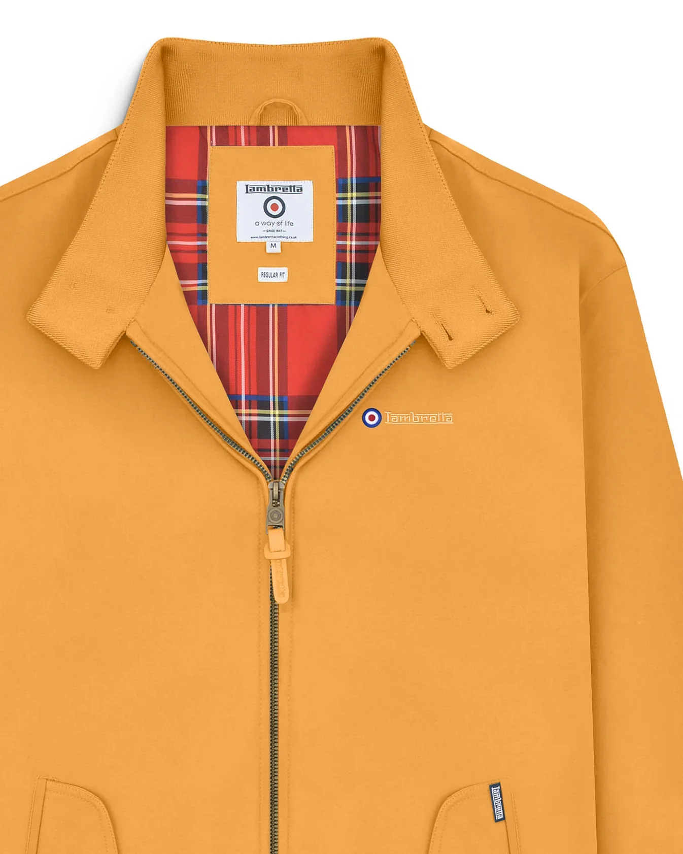 Lambretta Shower Resistant Harrington Jacket Mustard - 604 - Image 5