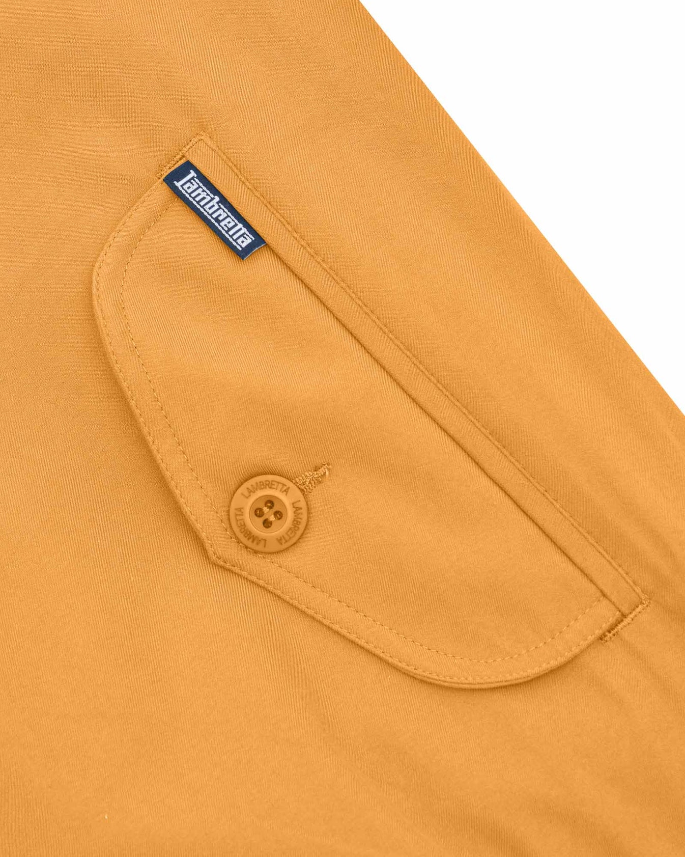 Lambretta Shower Resistant Harrington Jacket Mustard - 604 - Image 6