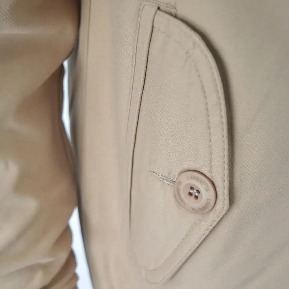 Lambretta Shower Resistant Harrington Jacket Stone - 653 - Image 4