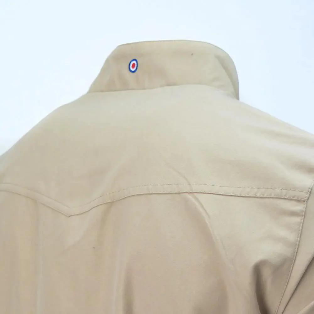 Lambretta Shower Resistant Harrington Jacket Stone - 653 - Image 5