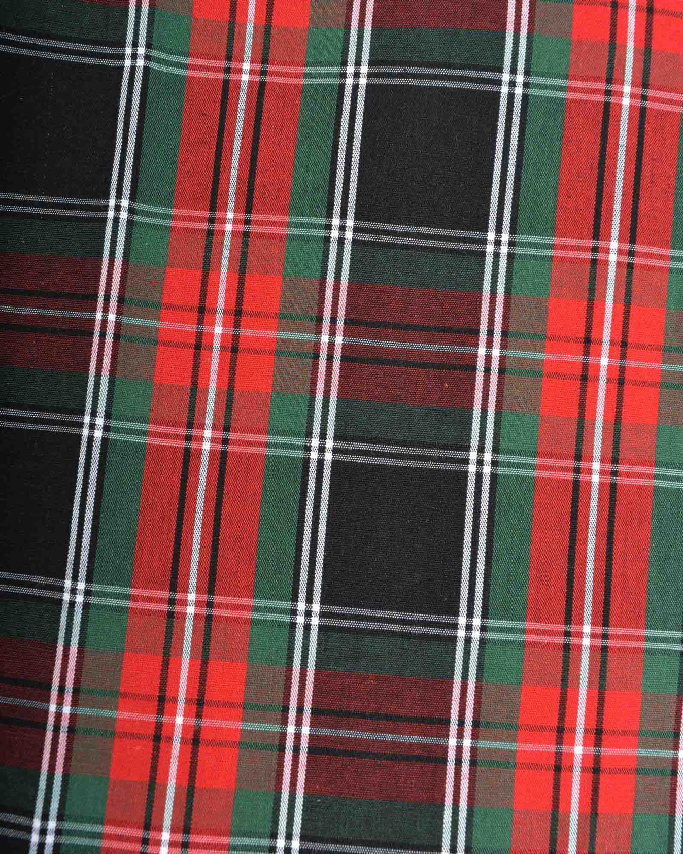 Lambretta SS Check Shirt Black/Red/Green - 269 - Image 5