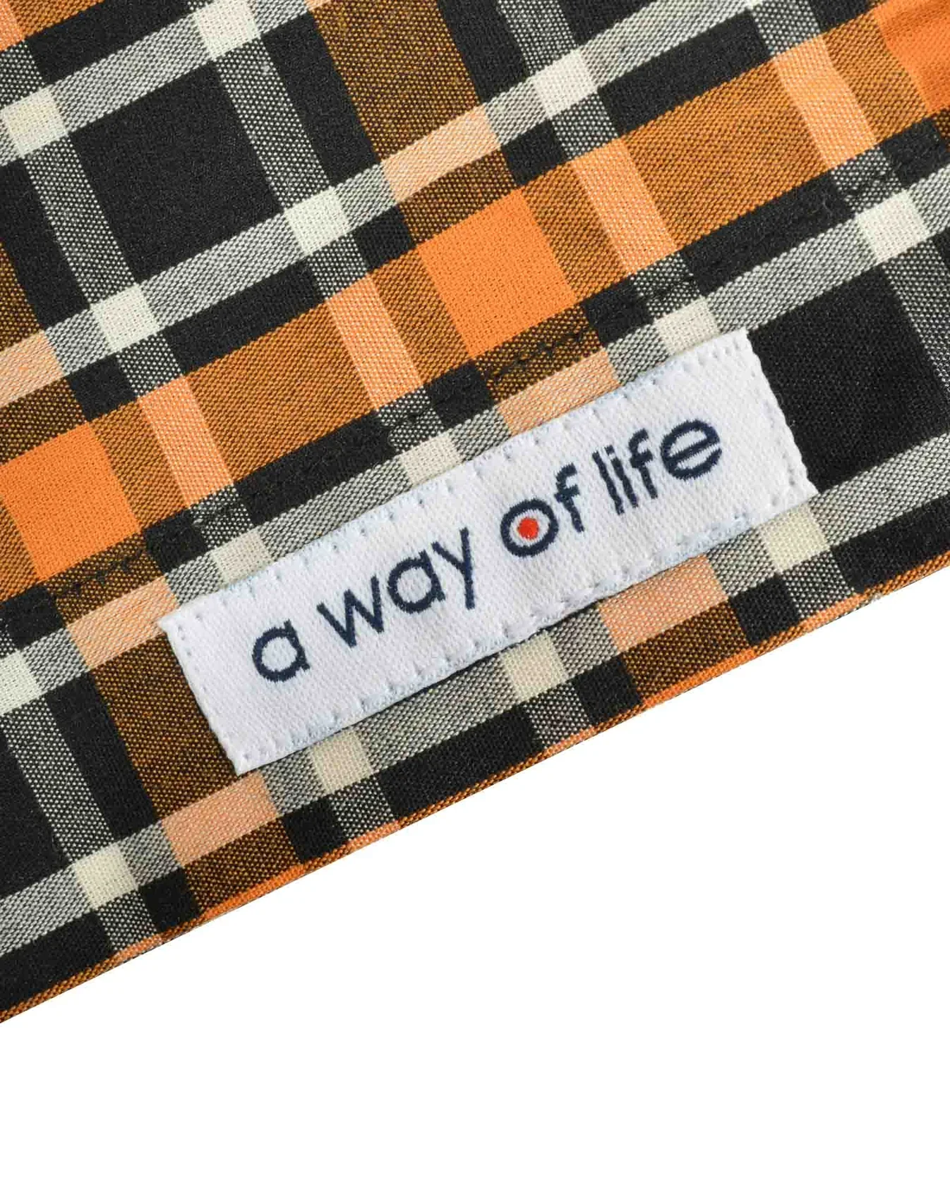 Lambretta SS Check Shirt Black/White/Orange - 116 - Image 6