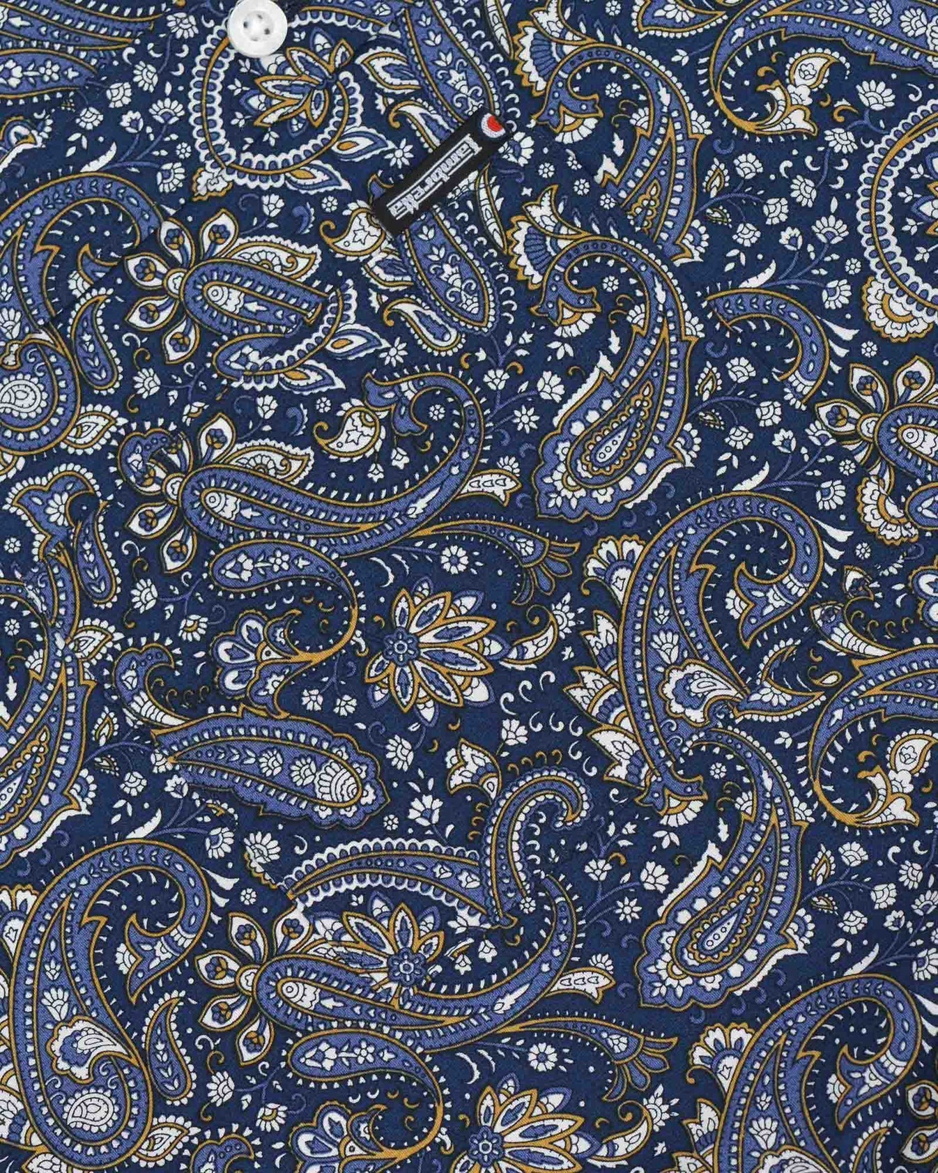 Lambretta SS Paisley Shirt Navy - 263 - Image 5