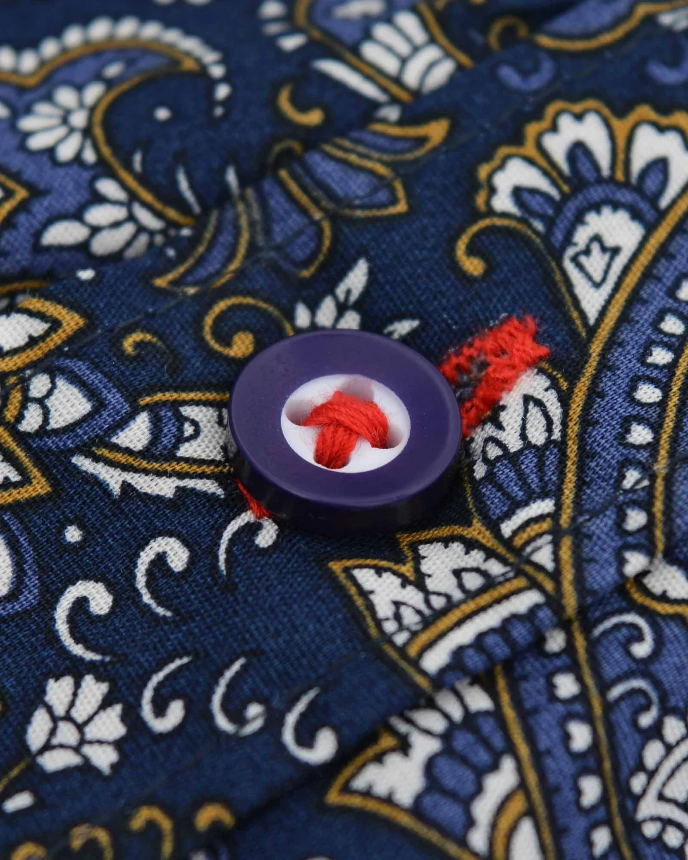 Lambretta SS Paisley Shirt Navy - 263 - Image 6
