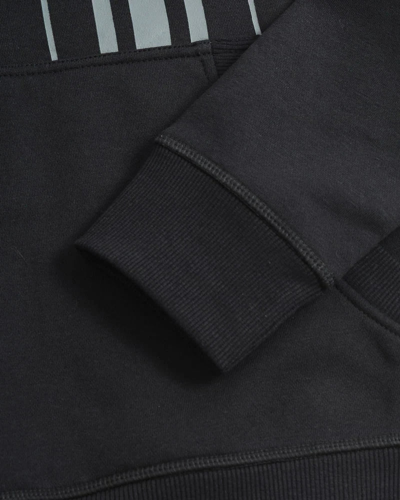 Lambretta Stripe Hoodie Black - 489 - Image 7