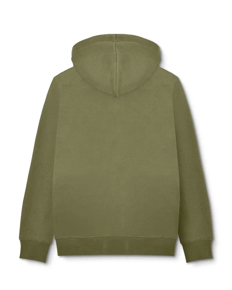 Lambretta Stripe Hoodie Khaki - 491 - Image 5