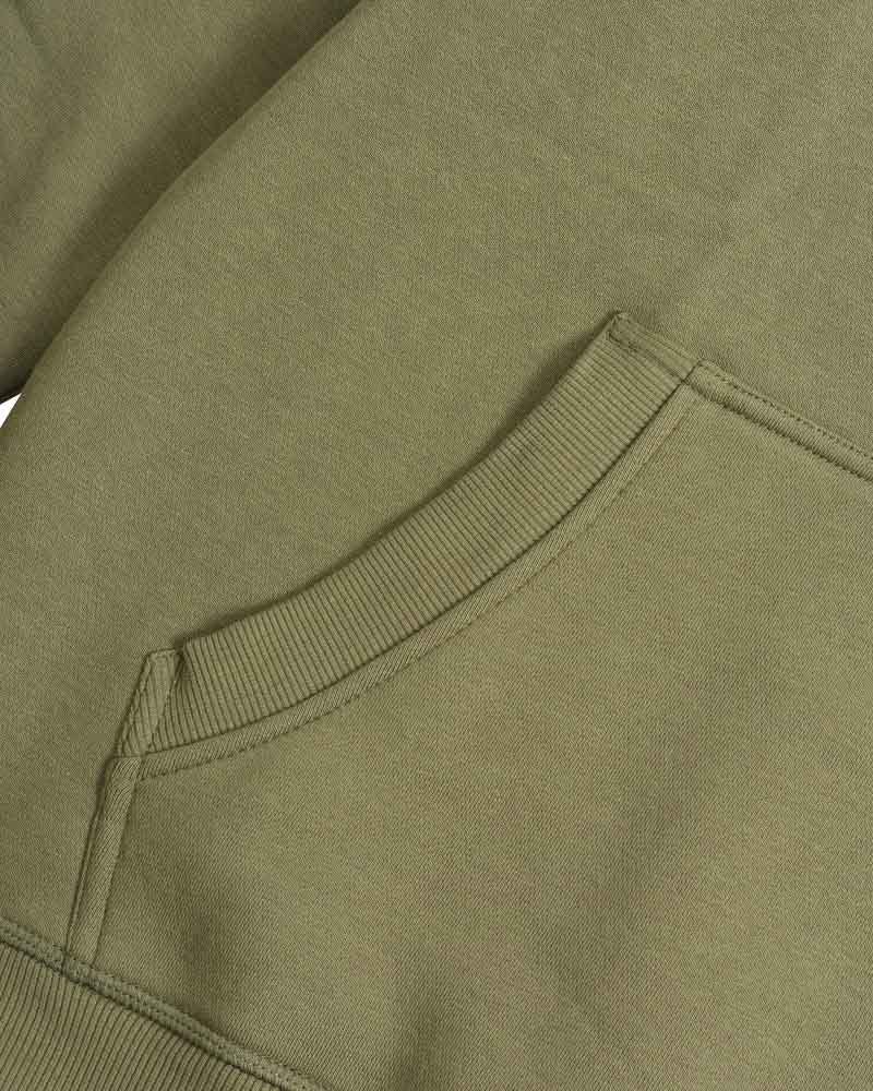 Lambretta Stripe Hoodie Khaki - 491 - Image 6