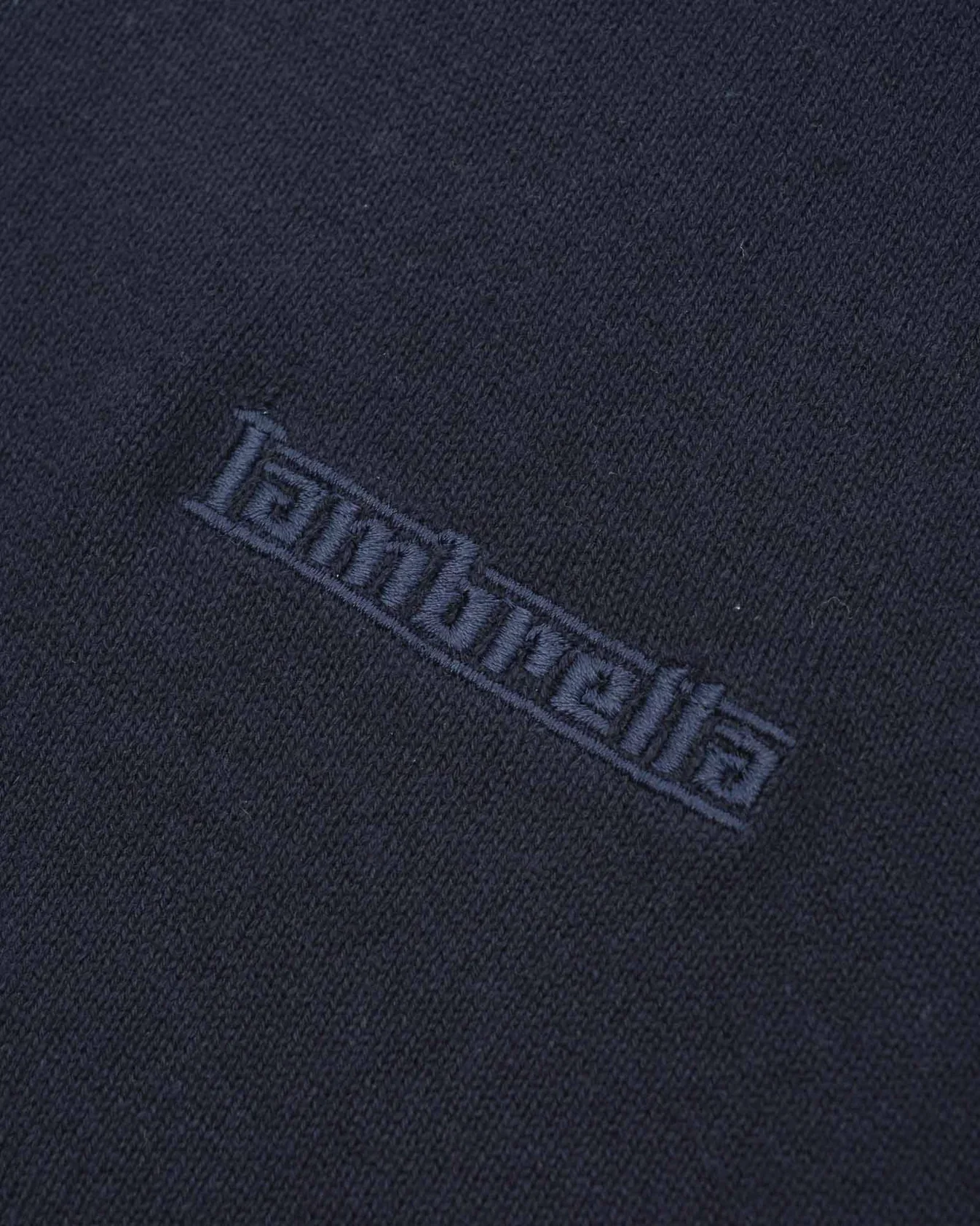 Lambretta Baggio Tipped SS Knit Polo Navy - 087 - Image 7
