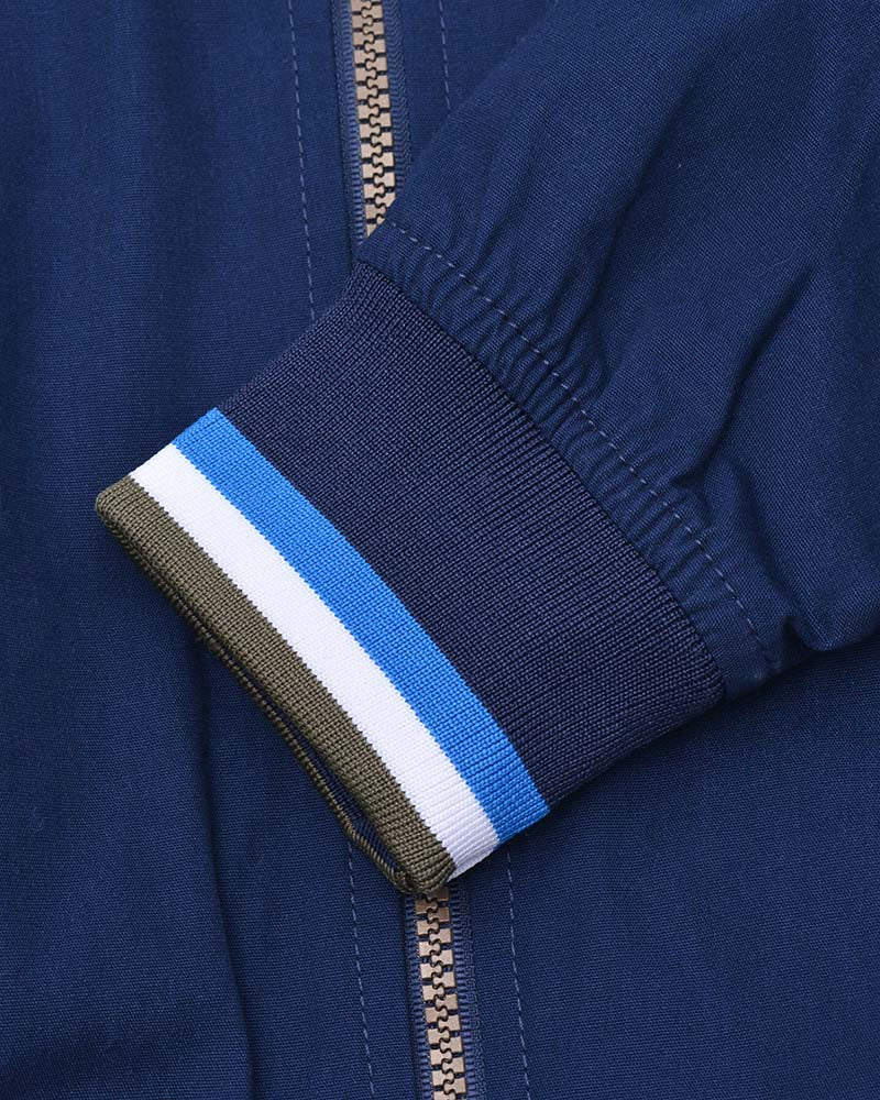 Lambretta Triple Tipped Monkey Jacket Navy Khaki/White/Vallarta - 670 - Image 7