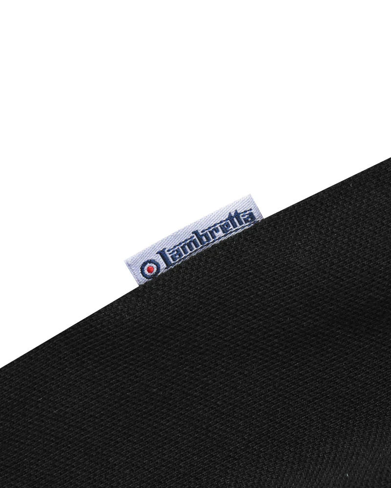 Lambretta Triple Tipped Pique Tee Black - 353 - Image 6