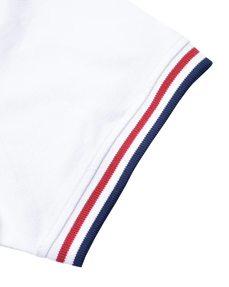 Lambretta Triple Tipped Pique Tee White - 351 - Image 5