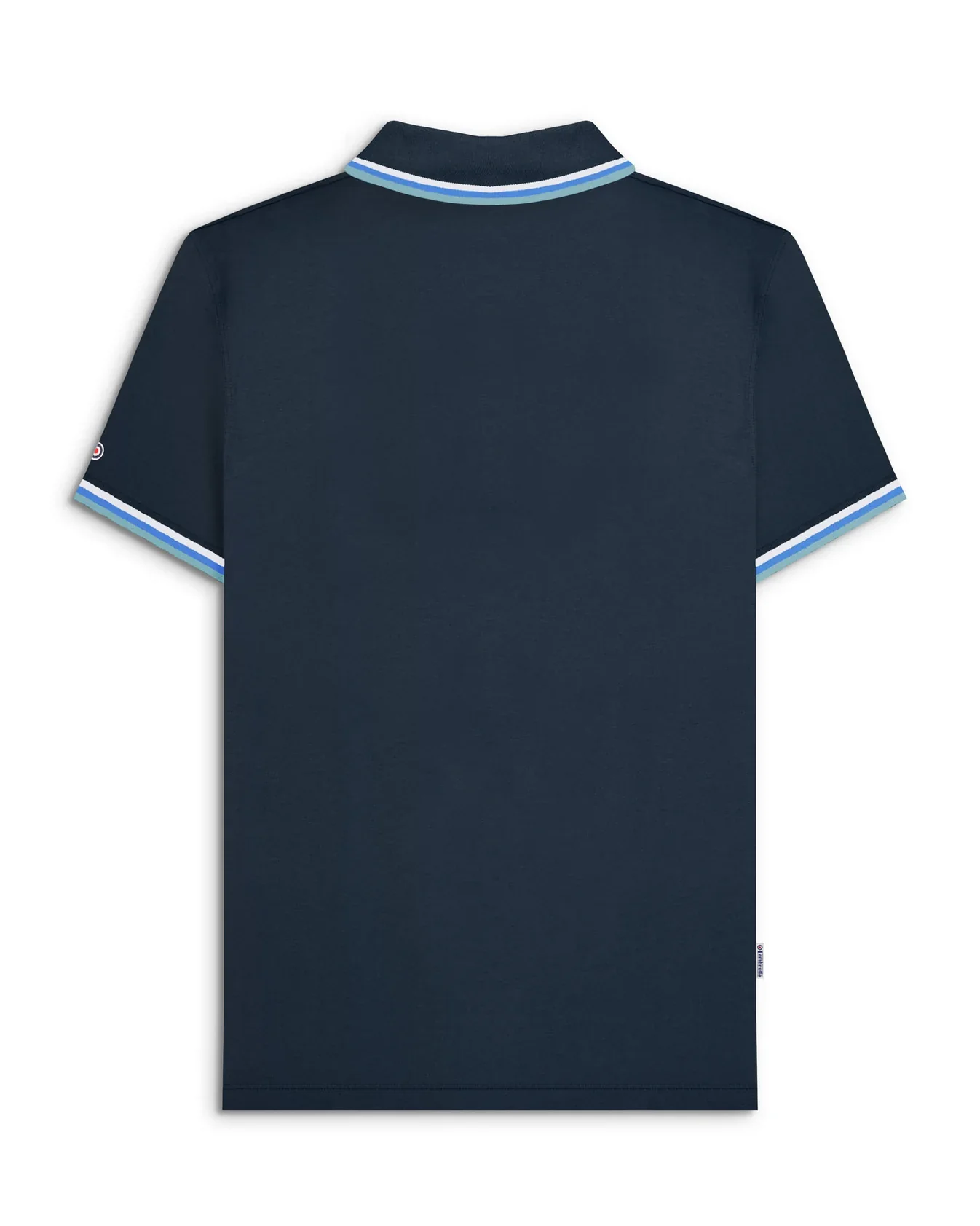 Lambretta Triple Tipped Polo Navy White/Blue/Smoke Blue - 094 - Image 5