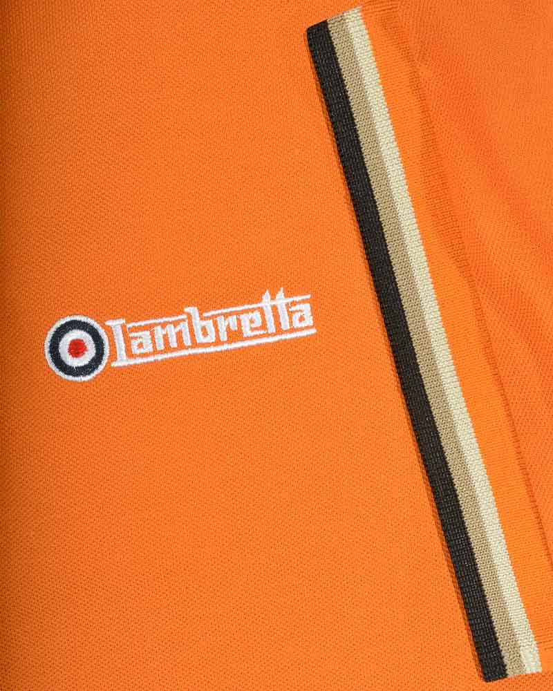 Lambretta Triple Tipped Polo Desert Sun Silver/Cashew/Black - 102 - Image 6