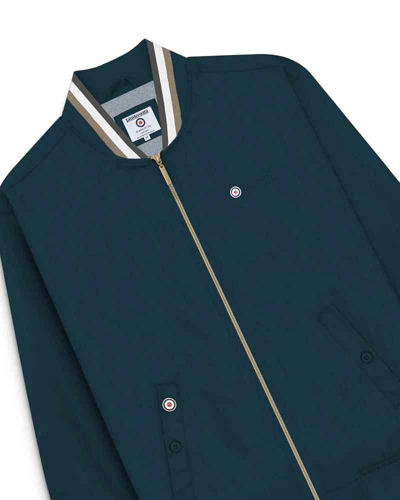 Lambretta Tripple Tipped Monkey Jacket Dark Navy Cashew/White/Iron - 609 - Image 4