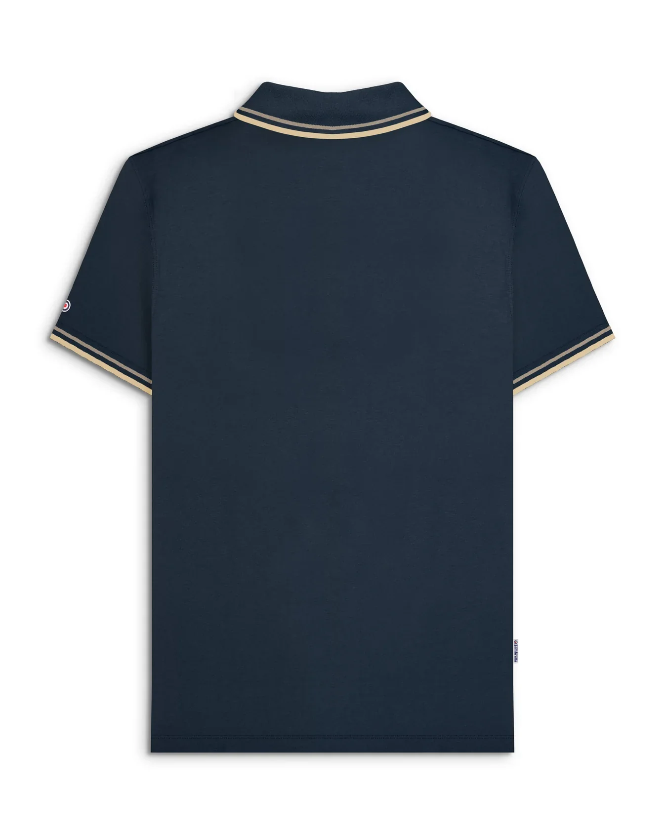 Lambretta Twin Tipped Polo Navy Cinder/Cream - 109 - Image 4