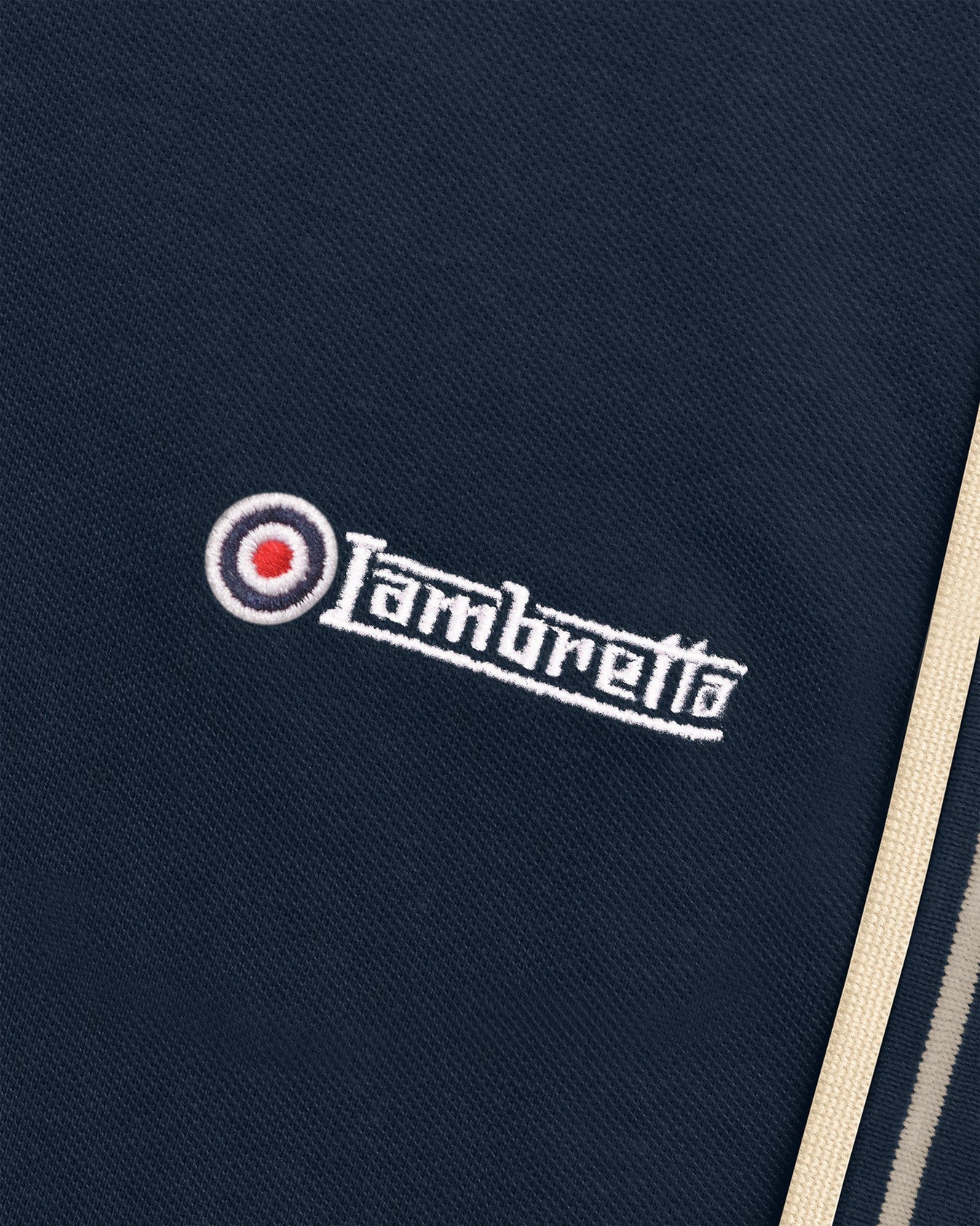 Lambretta Twin Tipped Polo Navy Cinder/Cream - 109 - Image 5