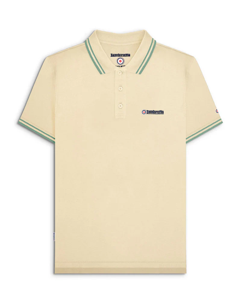 Lambretta Twin Tipped Polo Tofu/Iceberg - 097 - Image 2