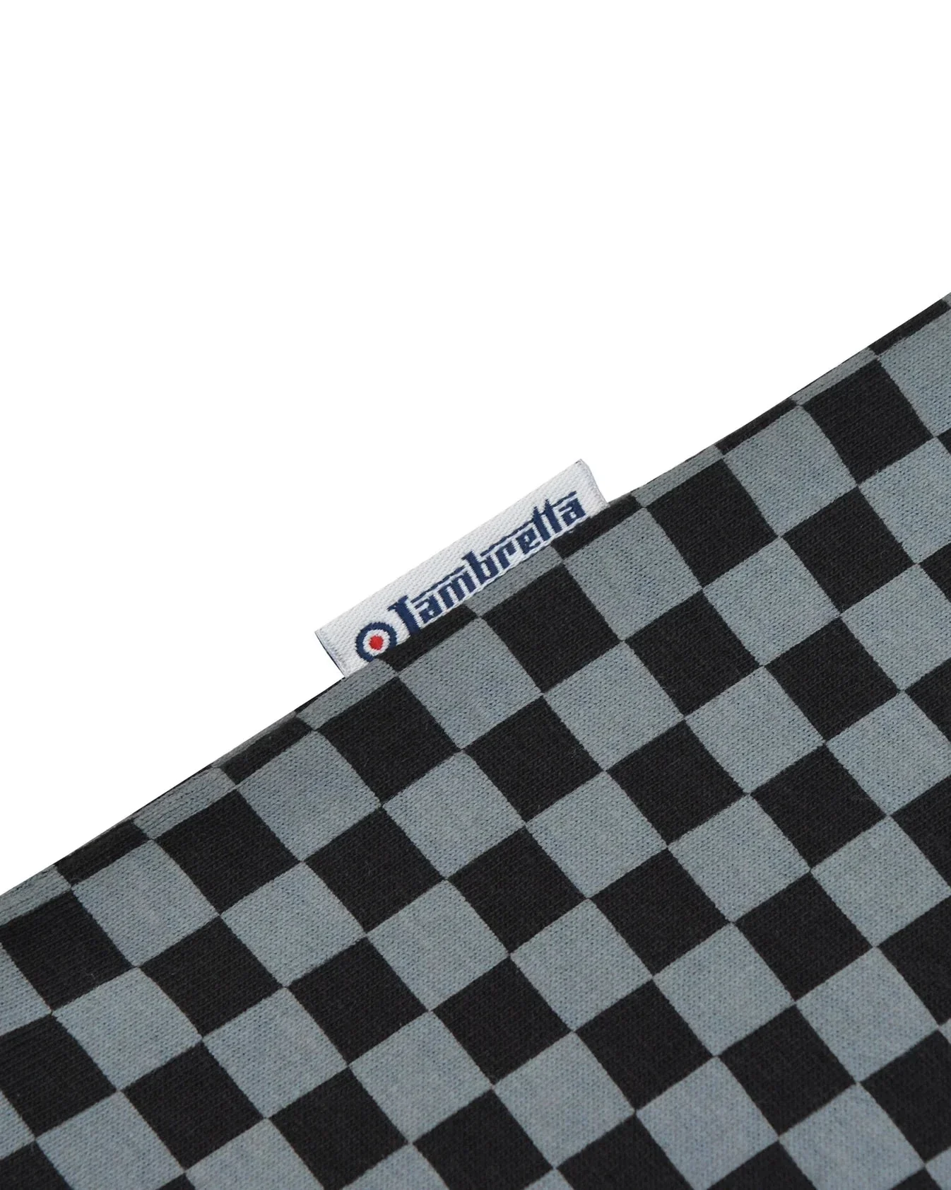 Lambretta Two Tone AOP Polo Black/Grey - 008 - Image 6