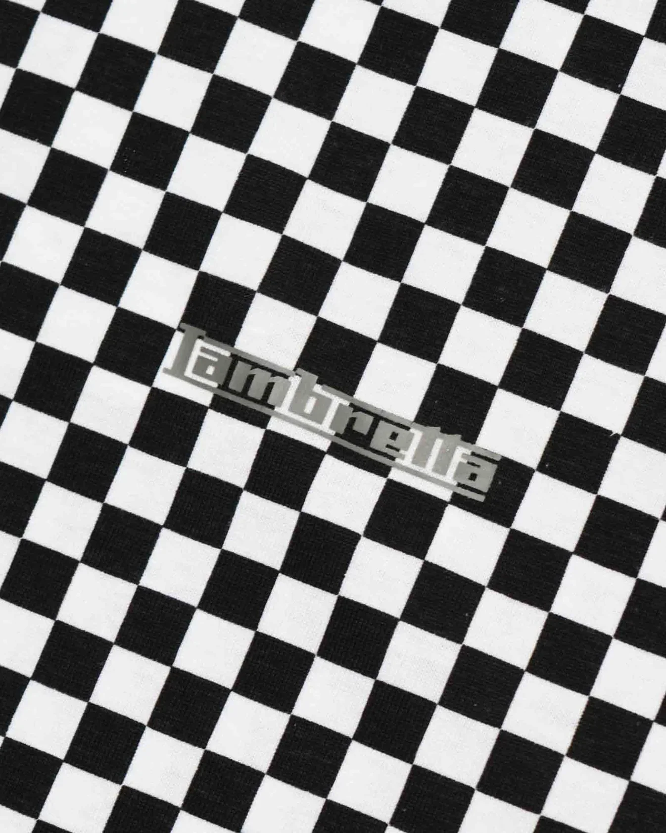 Lambretta Two Tone AOP Polo Black/White - 034 - Image 5