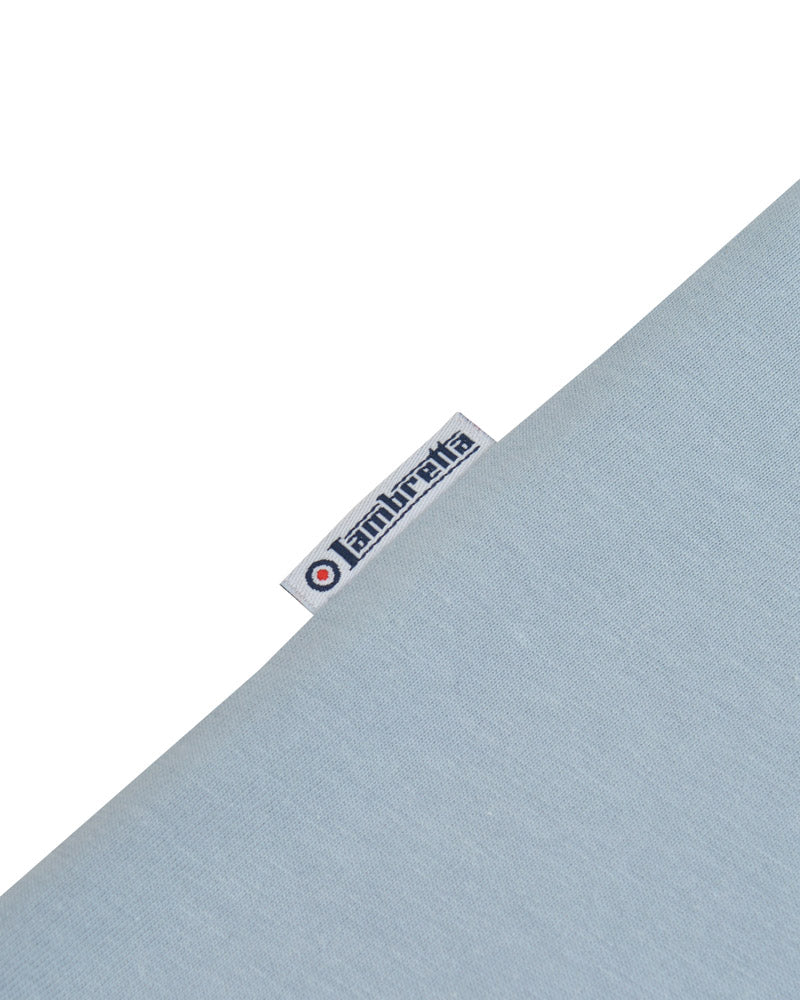 Lambretta Two Tone Panel Tee Dusky Blue/Dark Blue - 105 - Image 5