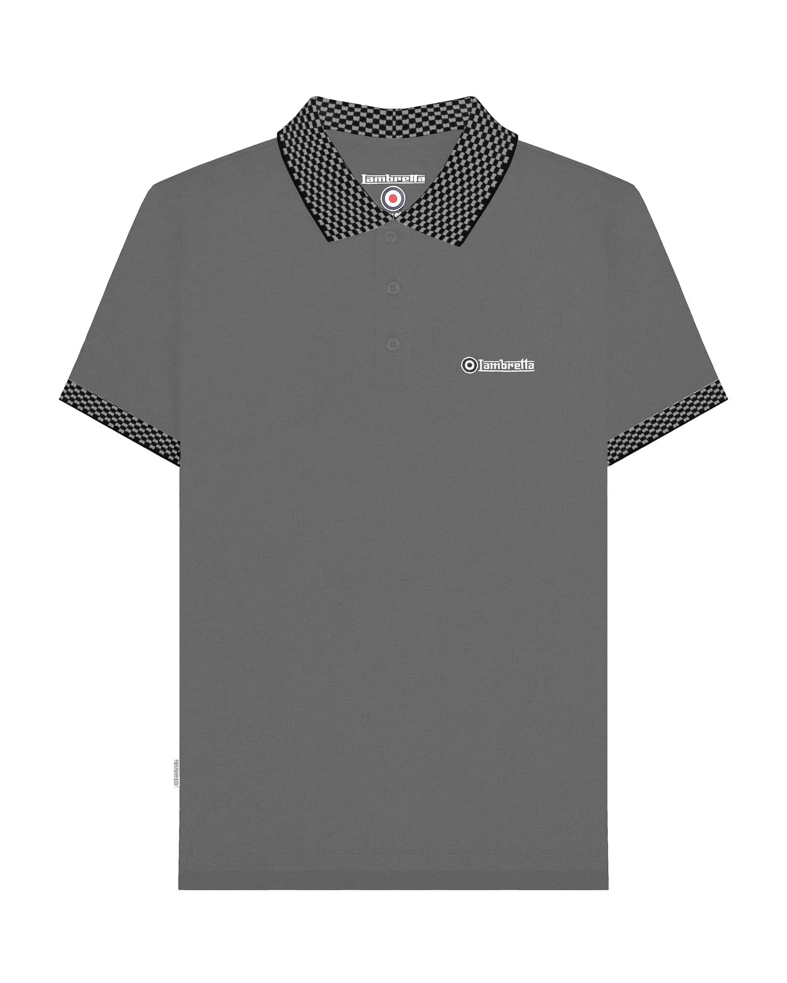 Lambretta Two Tone Polo Steel Grey - 171 - Image 2