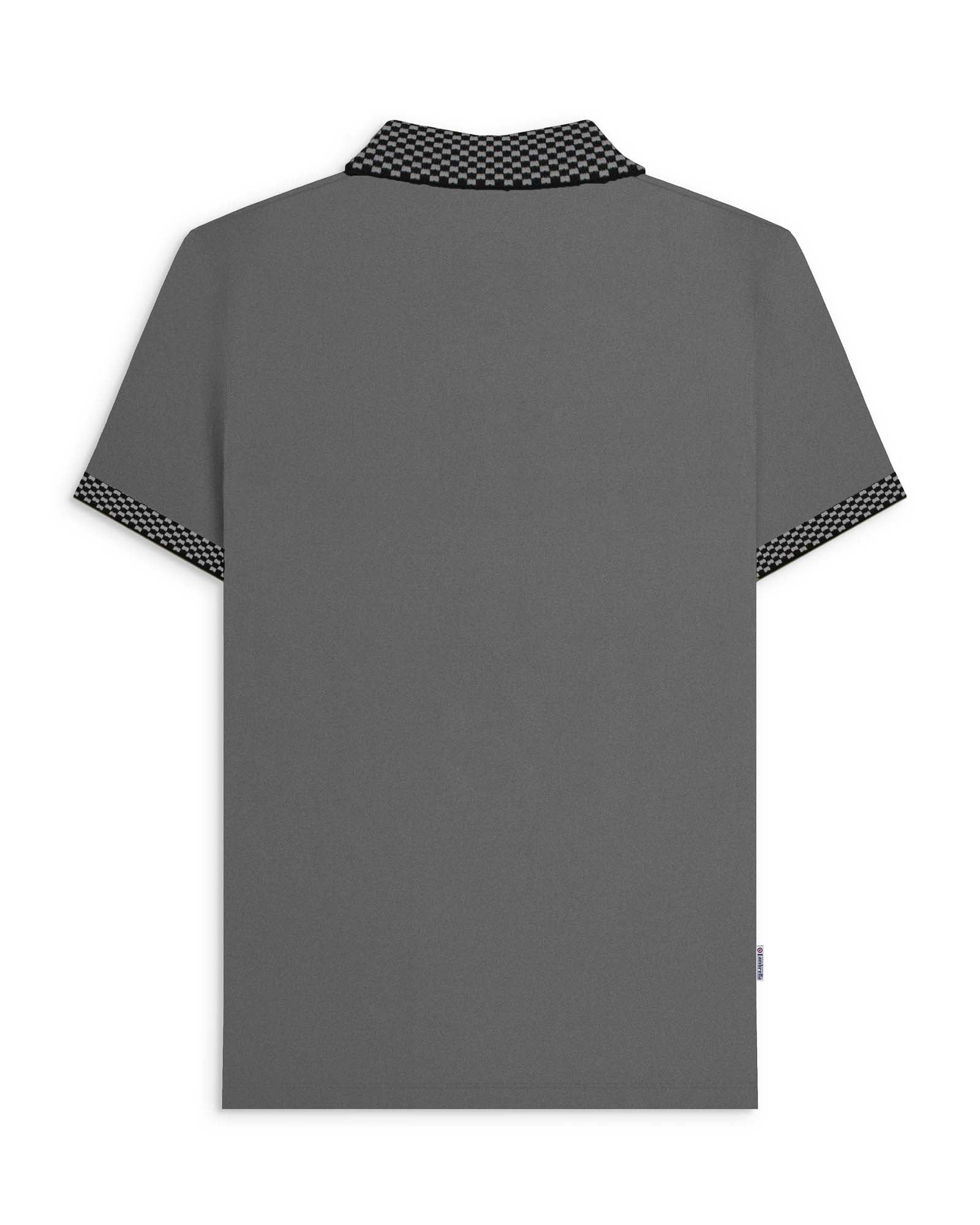 Lambretta Two Tone Polo Steel Grey - 171 - Image 3