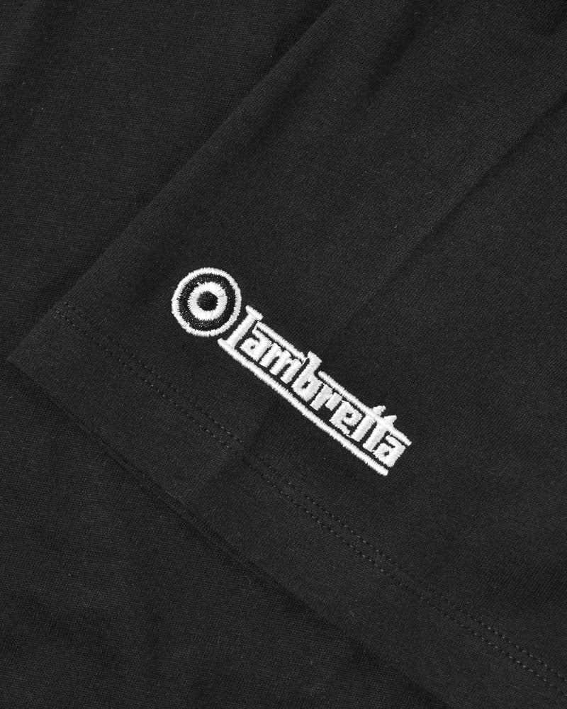 Lambretta Two Tone Stripe Tee Black - 226 - Image 5