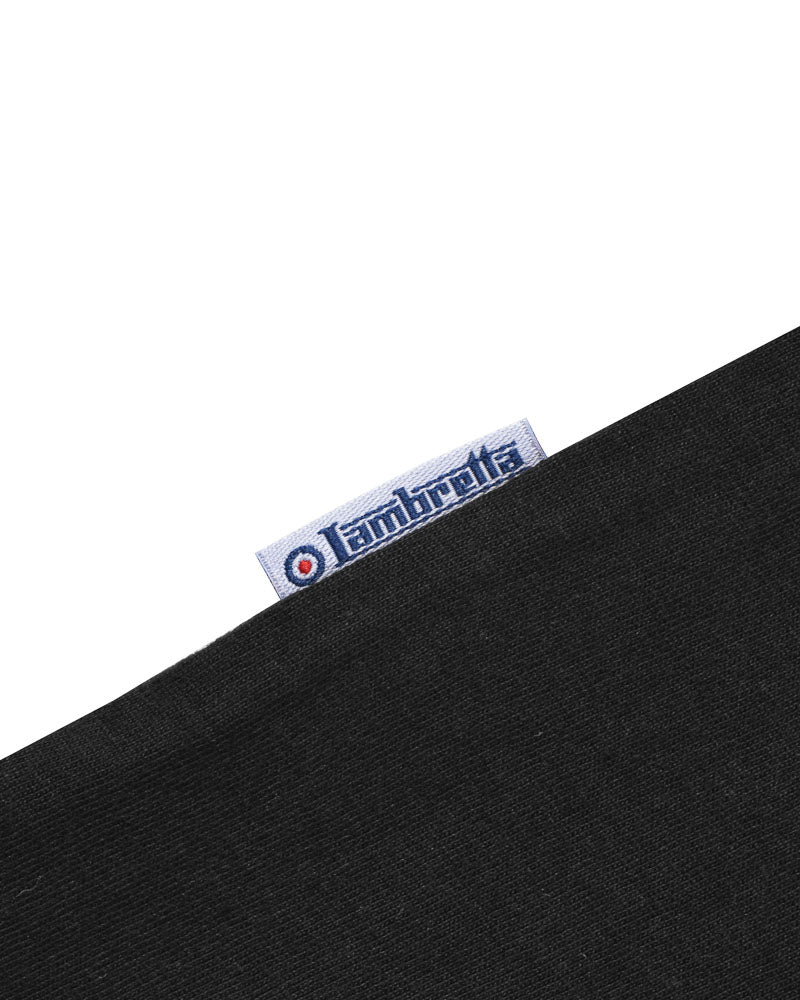 Lambretta Two Tone Stripe Tee Black - 226 - Image 6