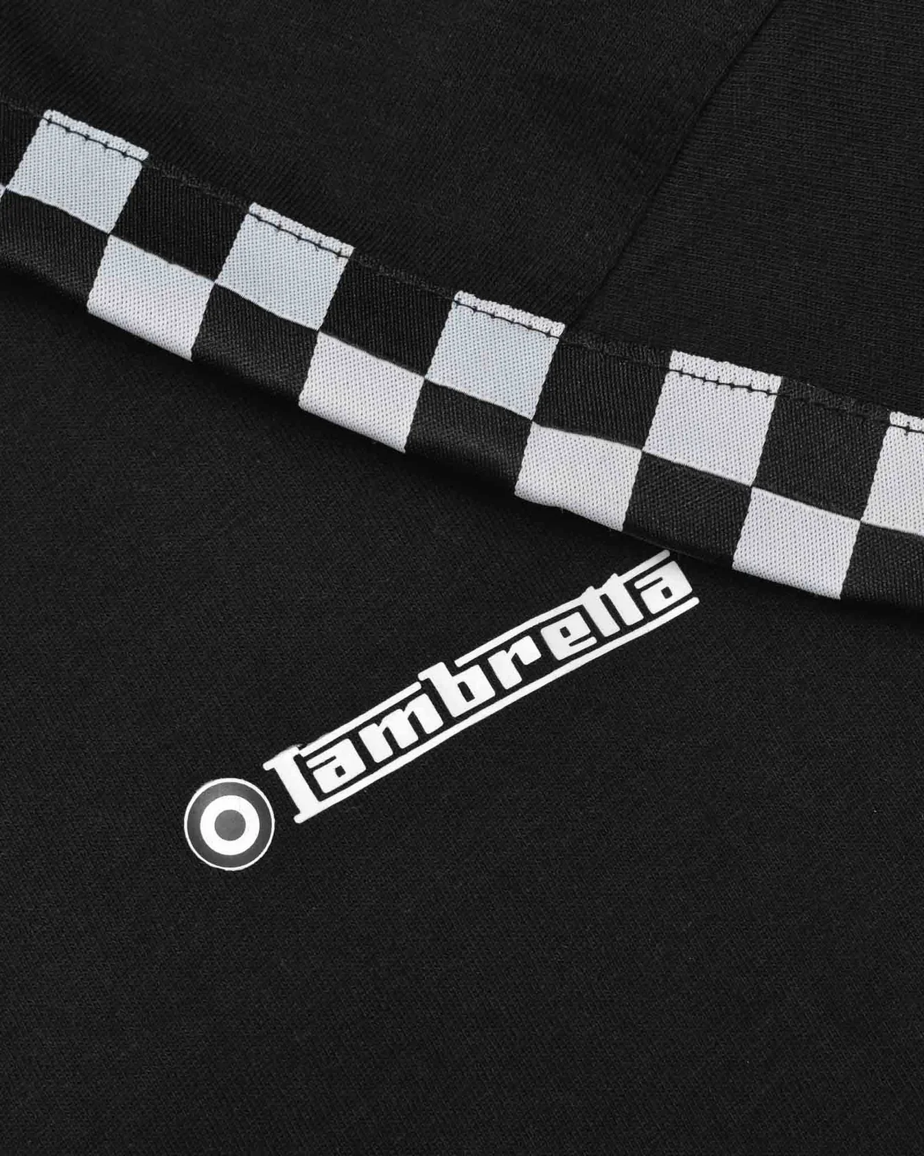 Lambretta Two Tone Taped Tee Black - 265 - Image 6