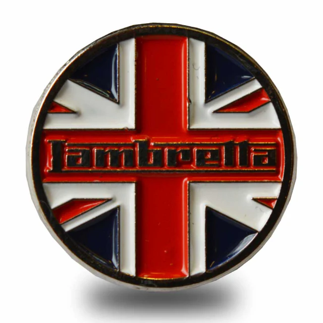 Lambretta Union Jack Flag Pin Badge - L-04