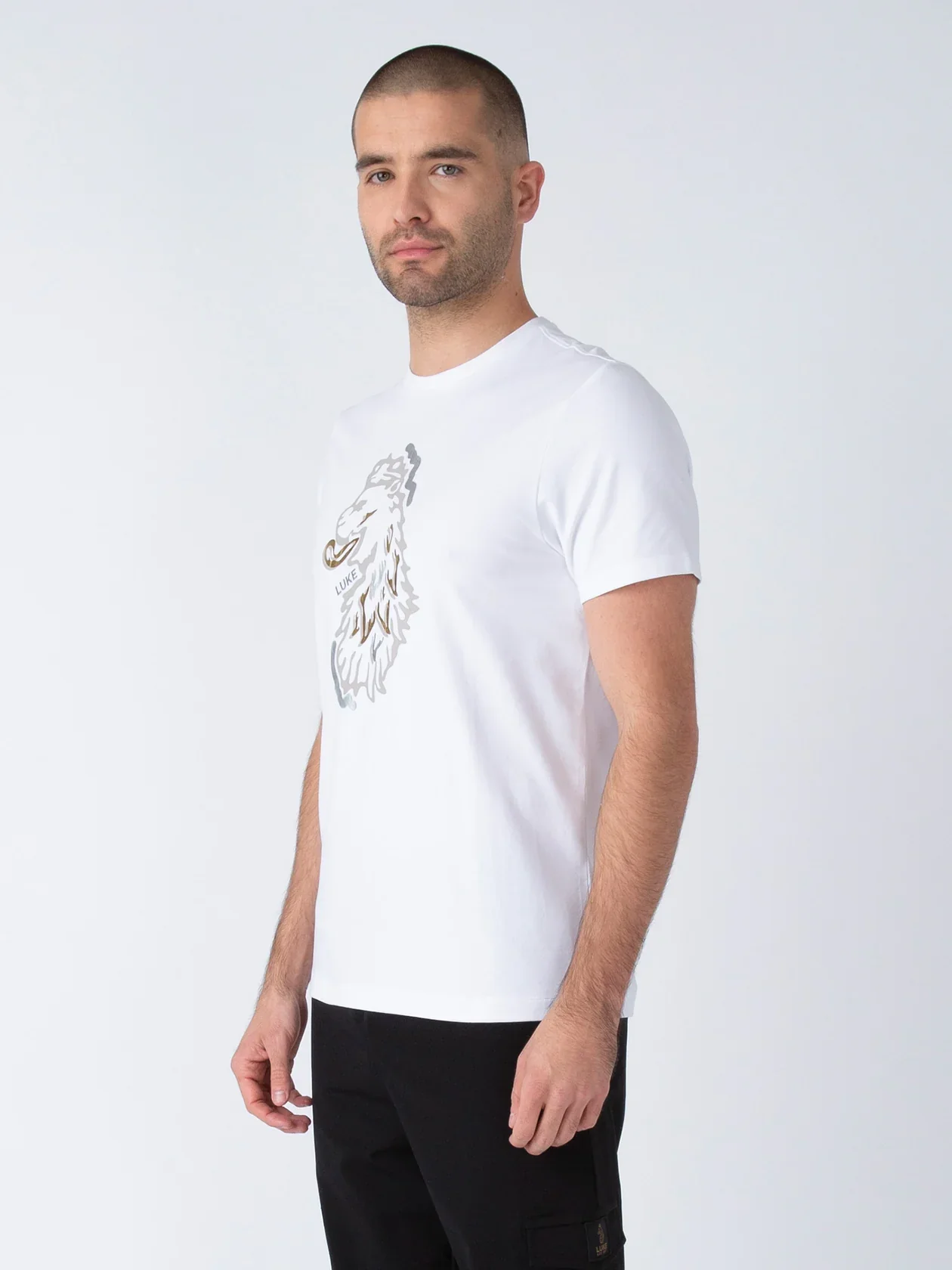 Luke Marseille Lux Touch Tee White - 300 - Image 4