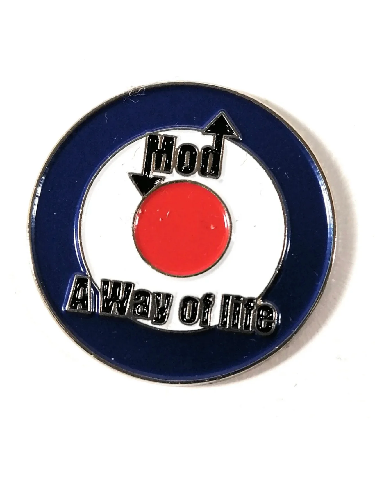 Mod A Way Of Life Target Mods Pin Badge Red/White/Blue - B6-55