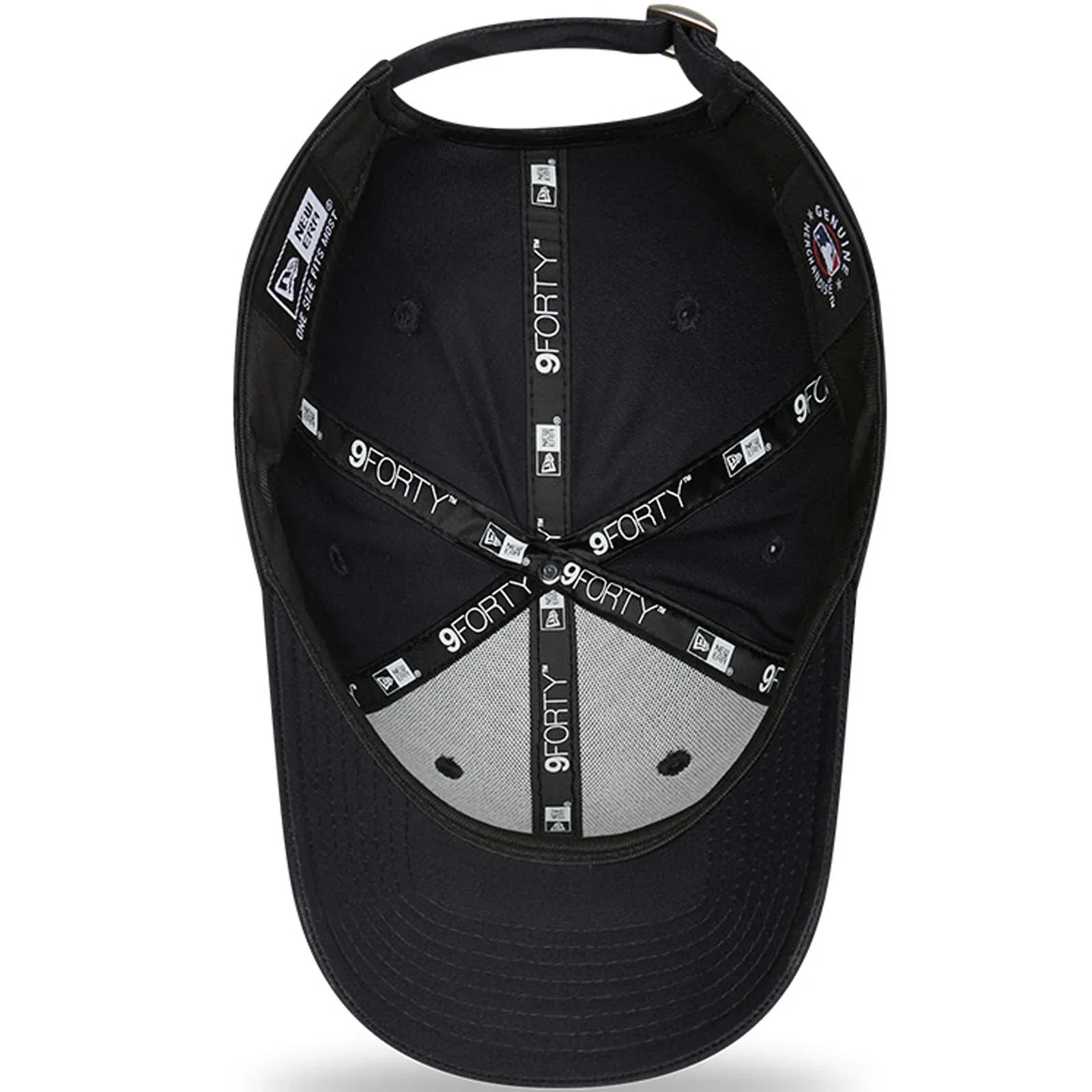 New Era NY Marble Infill 9Forty Curved Peak Baseball Cap Navy - 1047 - Image 3