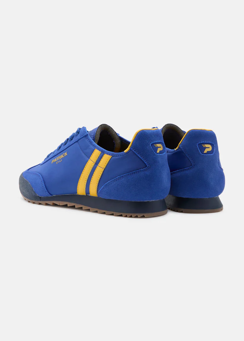 Patrick Rio Runner Trainers Blue/Yellow - 1035 - Image 4