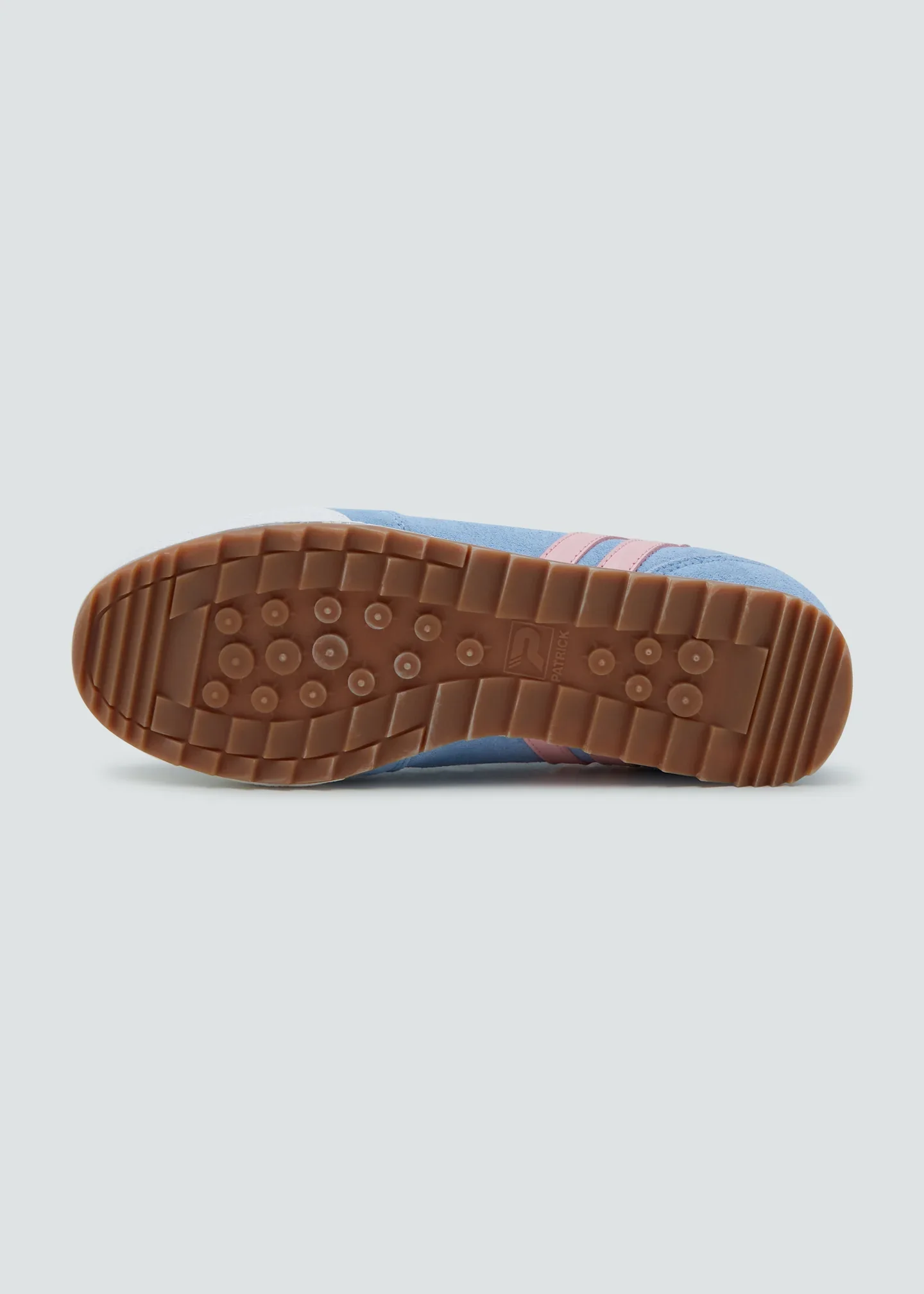 Patrick Rio Suede Trainers Sky Blue/Pink - Image 4
