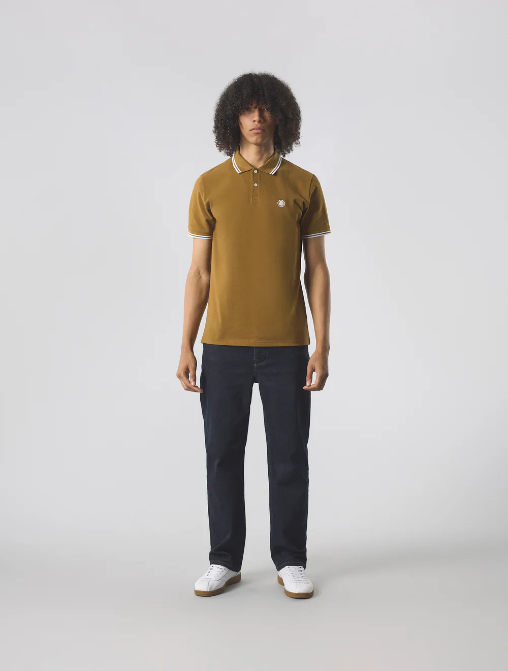 Pretty Green Barton Polo Khaki - 081 - Image 3