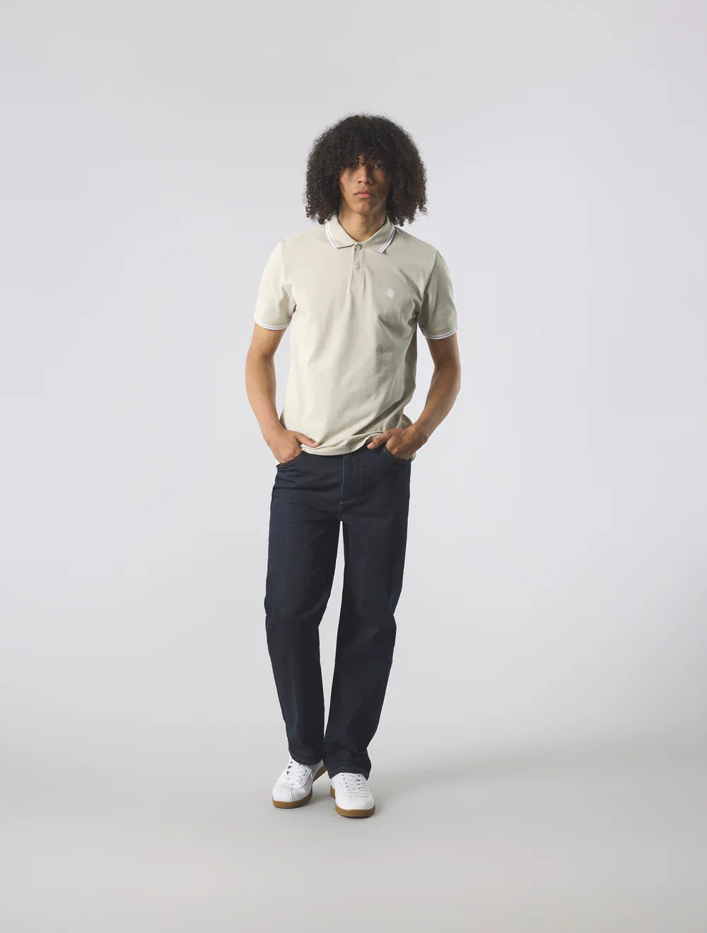 Pretty Green Barton Polo Stone - 080 - Image 8