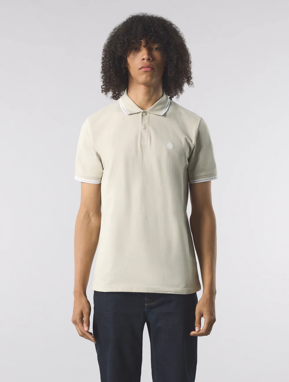Pretty Green Barton Polo Stone - 080 - Image 9