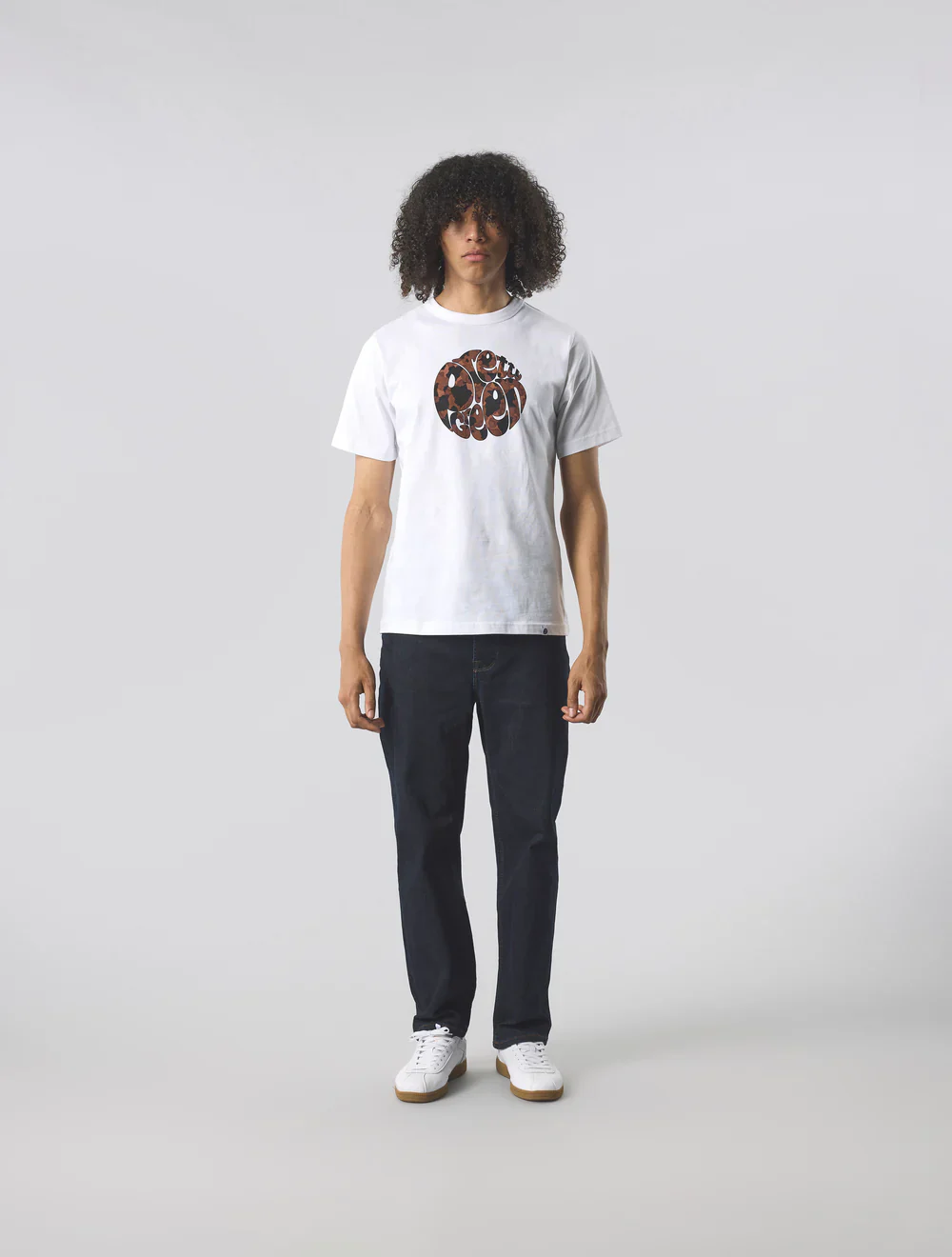 Pretty Green Brindle Logo Tee White - 334 - Image 3